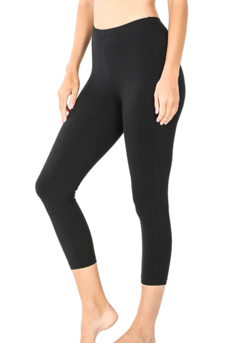 2023 Capri Black Leggings