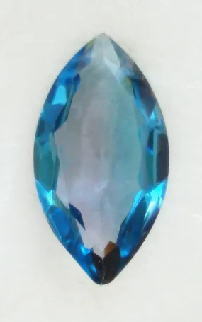 24x13mm (4227) Capri Blue/Amethyst Pointed Back Unfoiled Marquises