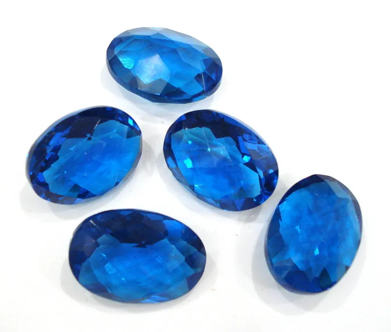 25x18mm (4150) Capri Blue Unfoiled Oval Shape