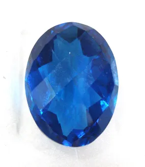 25x18mm (4150) Capri Blue Unfoiled Oval Shape