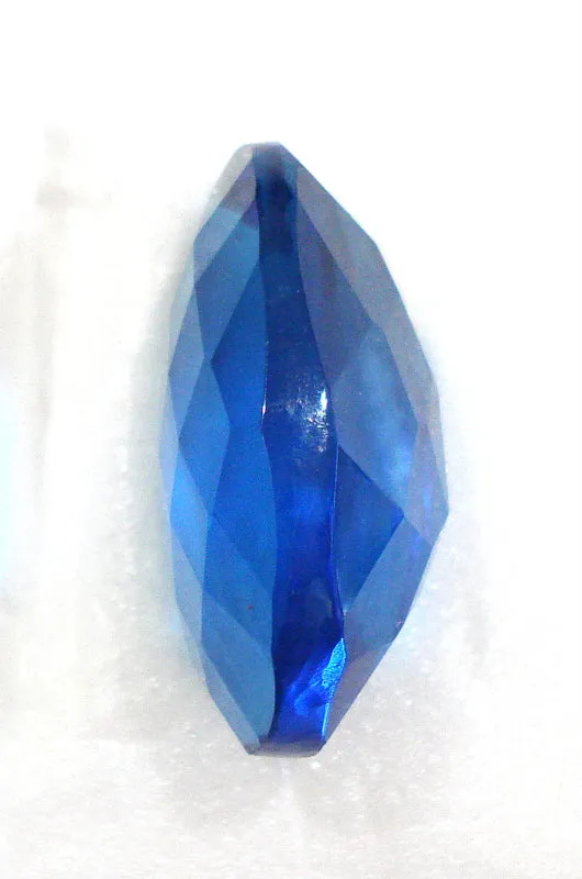25x18mm (4150) Capri Blue Unfoiled Oval Shape