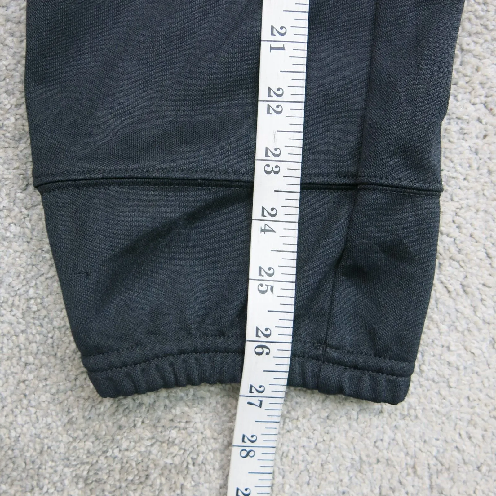 Adidas Women Activewear Capri Pant Elastic Waist High Rise Black Size Medium