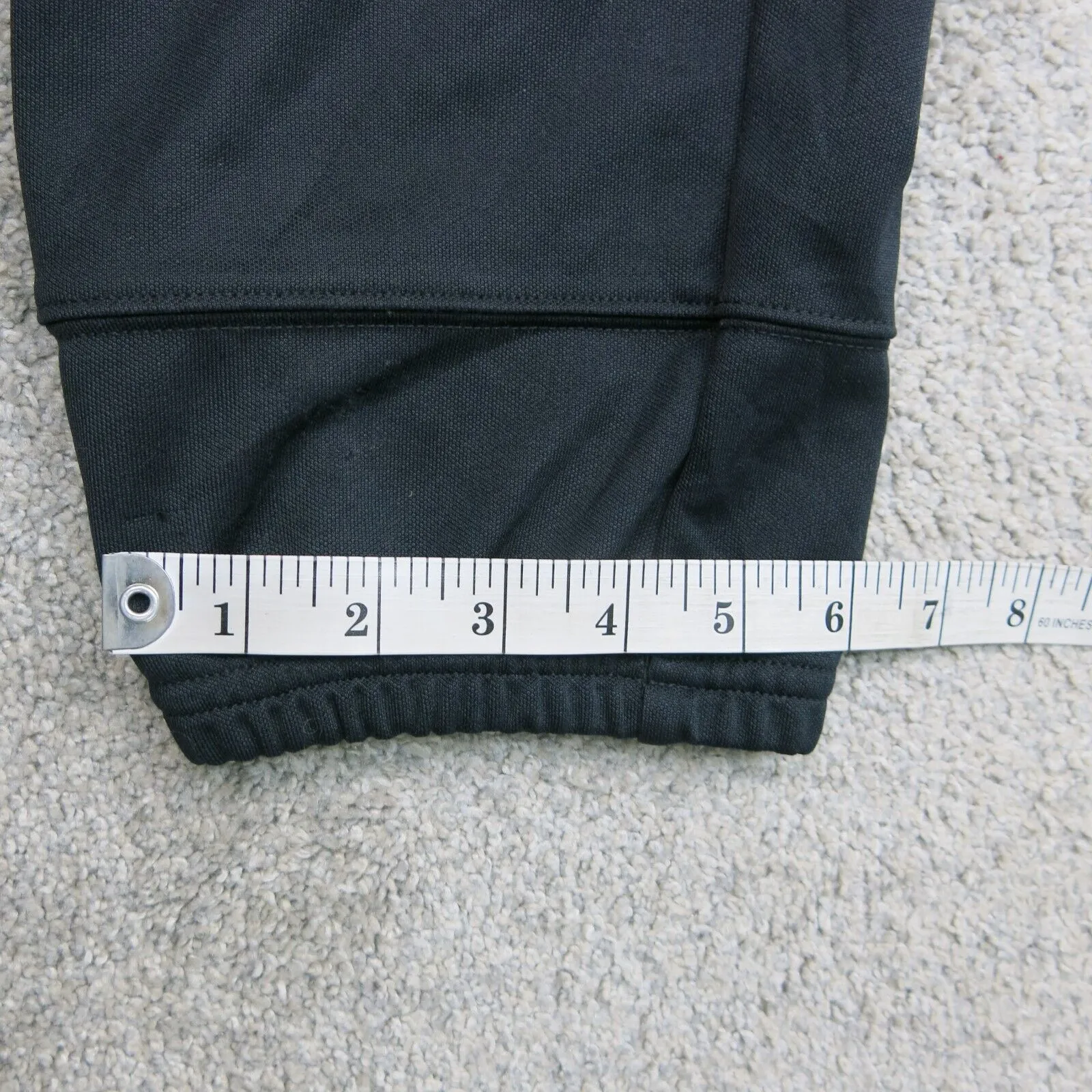 Adidas Women Activewear Capri Pant Elastic Waist High Rise Black Size Medium
