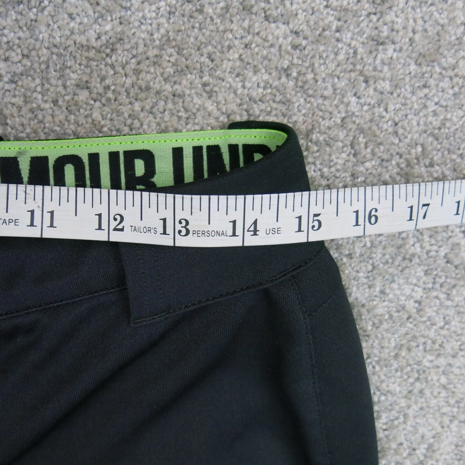Adidas Women Activewear Capri Pant Elastic Waist High Rise Black Size Medium