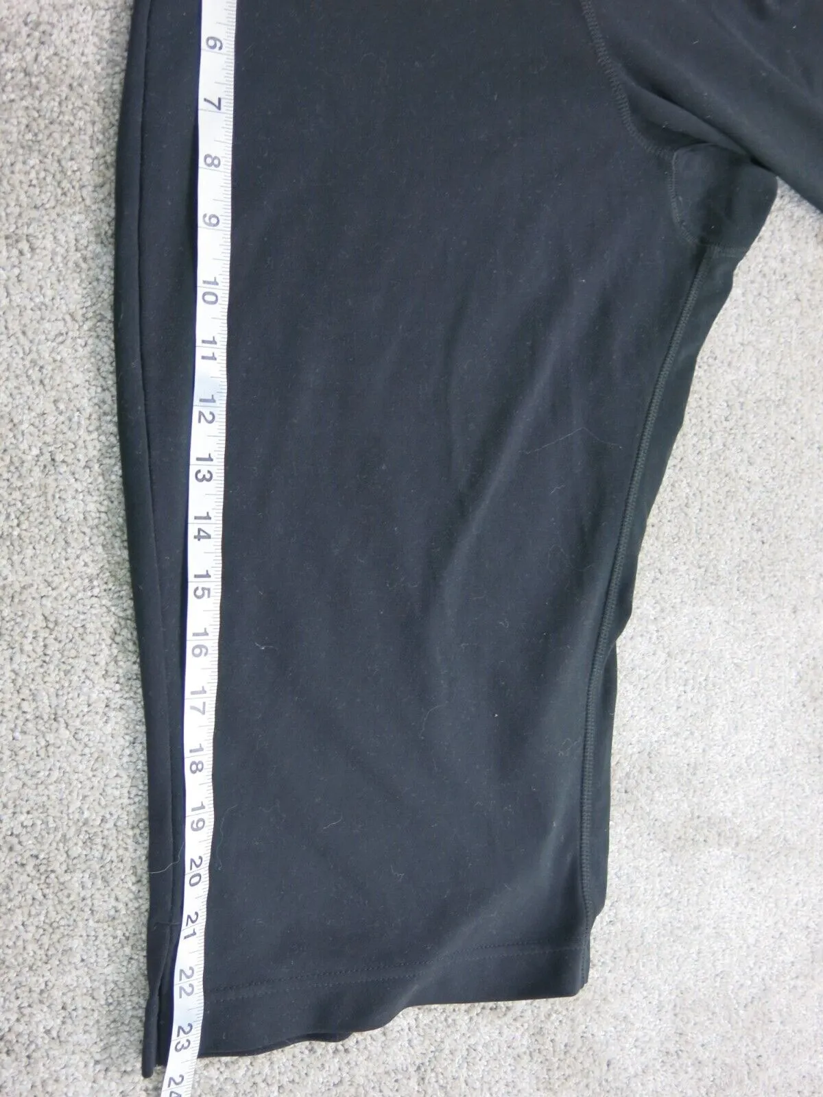 Adidas Womens Capri Leggings Pant Athletics Training Jogging Black Size Large