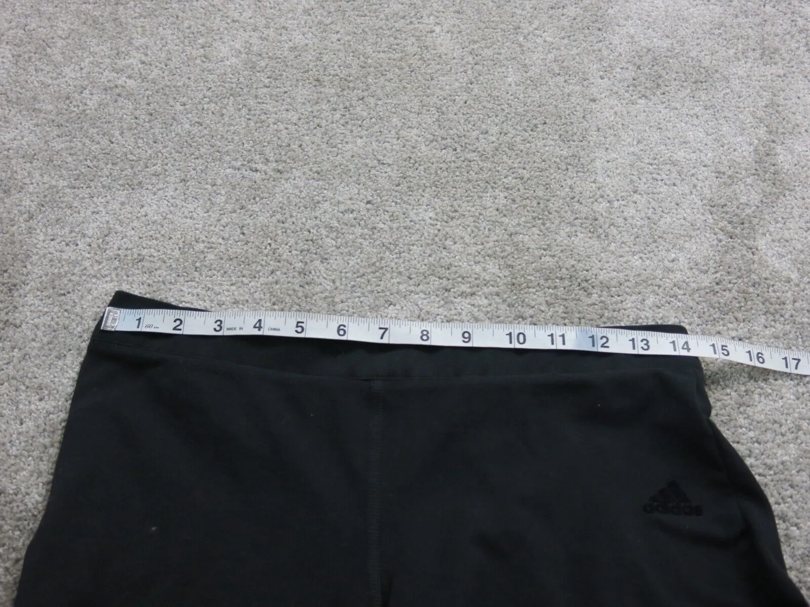 Adidas Womens Capri Leggings Pant Athletics Training Jogging Black Size Large