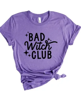 Bad Witch Club Short Sleeve Graphic Tee | Grape