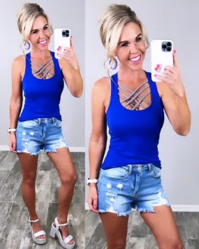Basic Racerback Tank - Royal