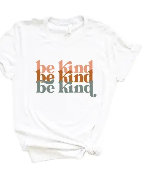 Be Kind Boho Short Sleeve Graphic Tee | White
