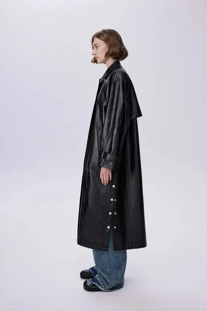 Blanca Trench Coat in Eco Leather