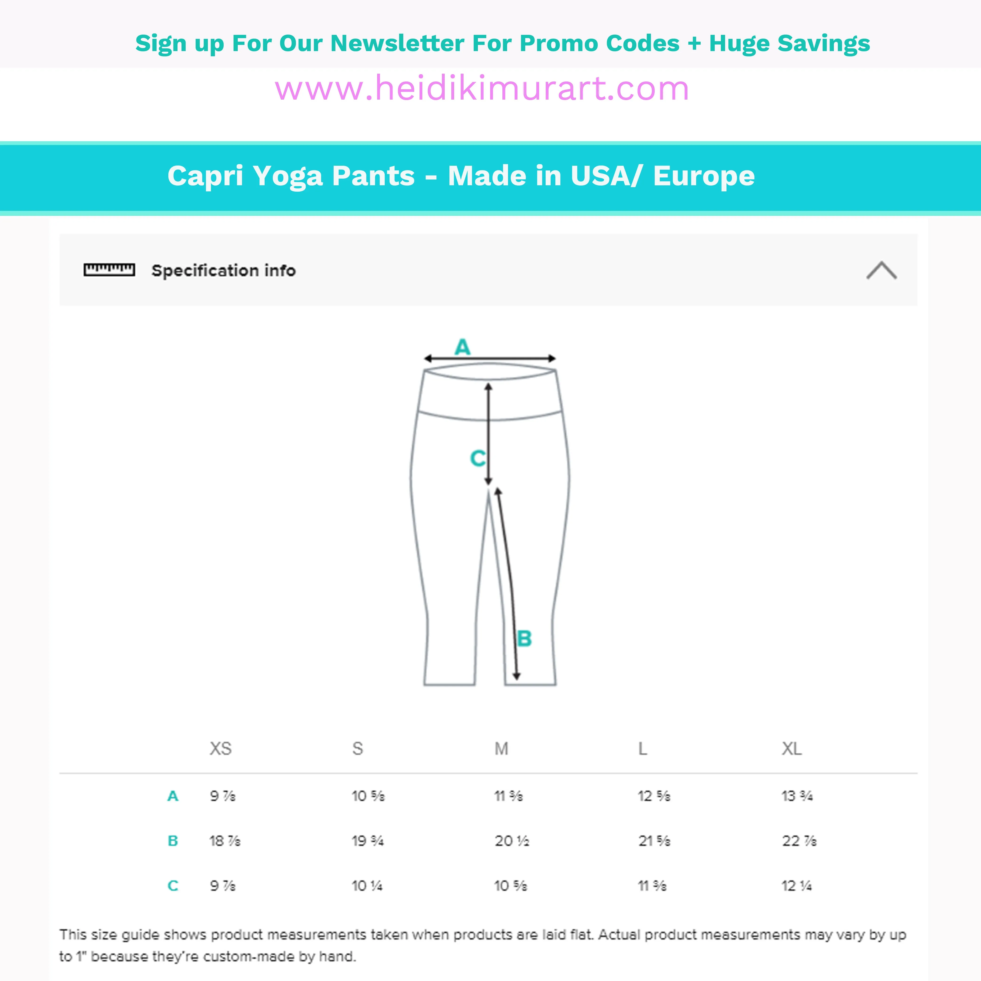Blue Tiger Striped Capri Leggings, Animal Print Women's Yoga Capri Tights-Made in USA/EU