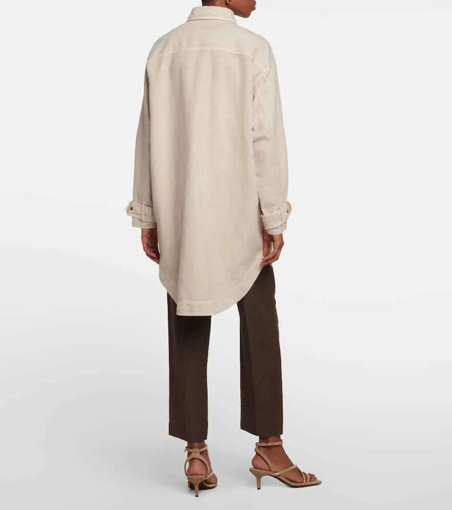 Brunello Cucinelli Cotton and linen overshirt
