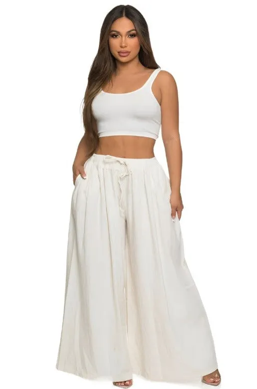 Cali Blanco Wide Jeans