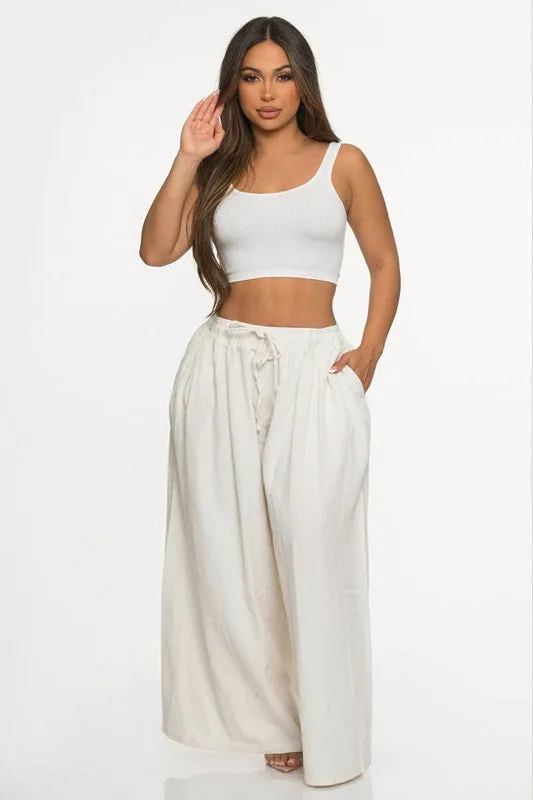 Cali Blanco Wide Jeans
