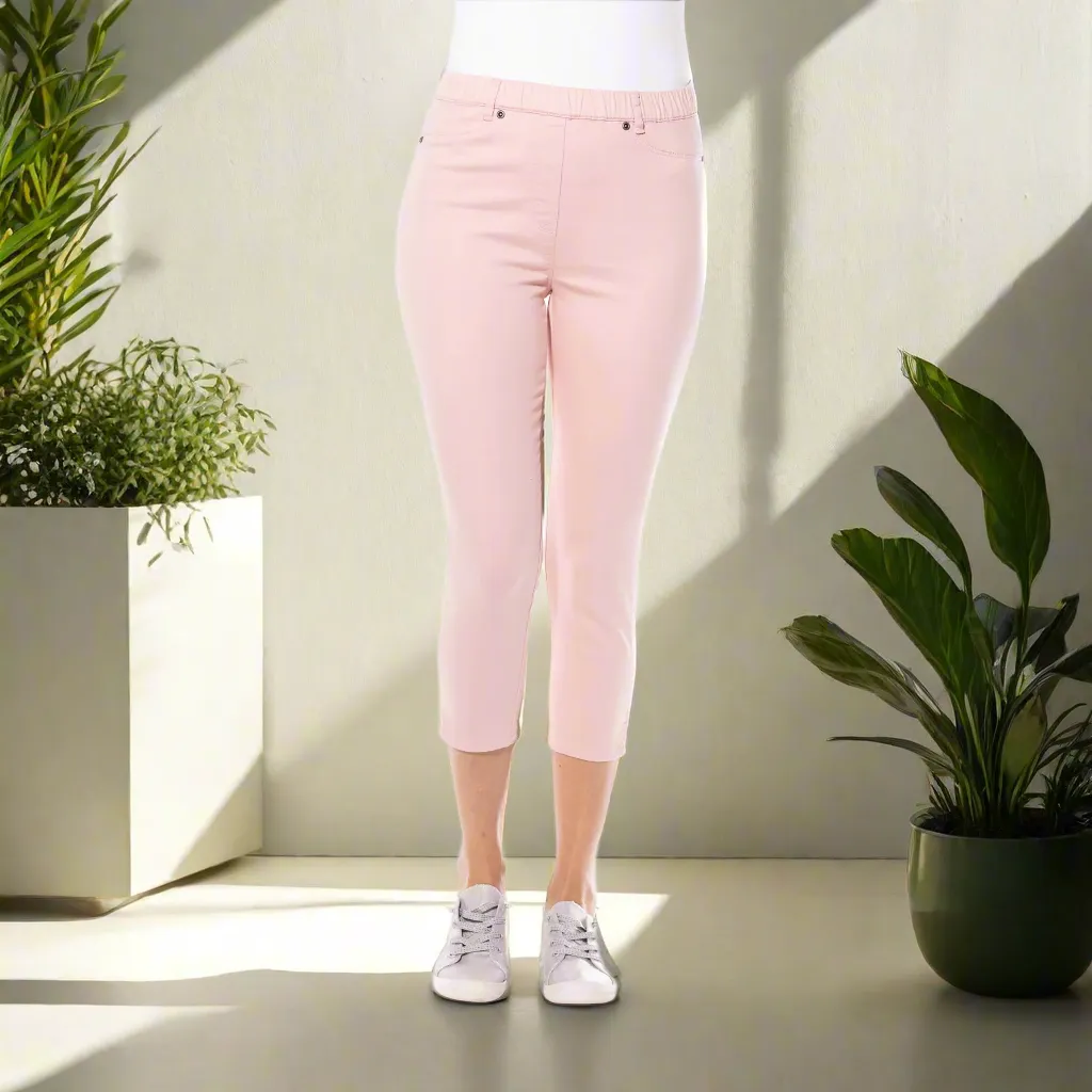 Capri Jeggings by Café Latte - Dusty Pink