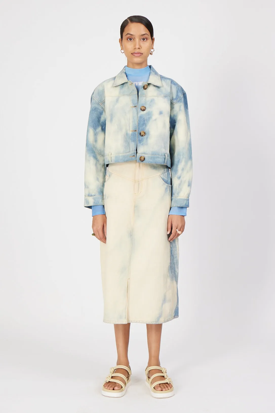 cloud midi skirt