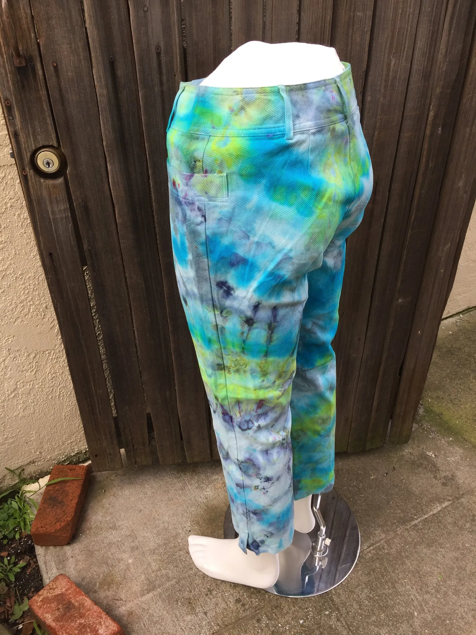 Colorful Curves Shibori Tie Dye Pants  by Sage Luxury