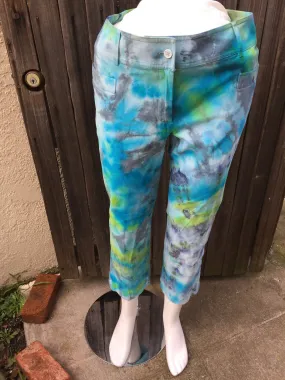 Colorful Curves Shibori Tie Dye Pants  by Sage Luxury