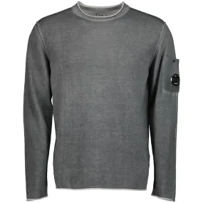 C.P. Crewneck Cotton Crepe Lens Knit