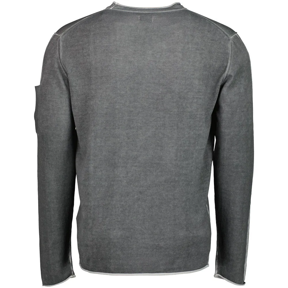 C.P. Crewneck Cotton Crepe Lens Knit
