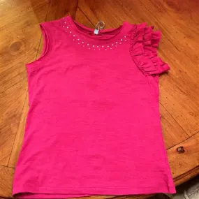 Cupcakes and Pastries Knit top w/ ruffles and Swarovski Rhinestones