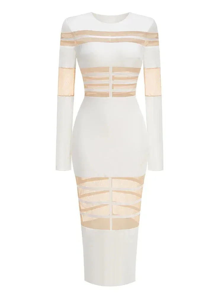 Daisy Mesh Bodycon Dress