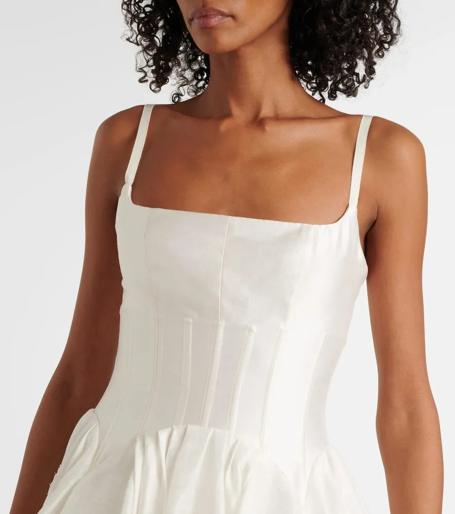 Danielle Frankel Bridal Leighton appliqu√É¬© twill and organza gown