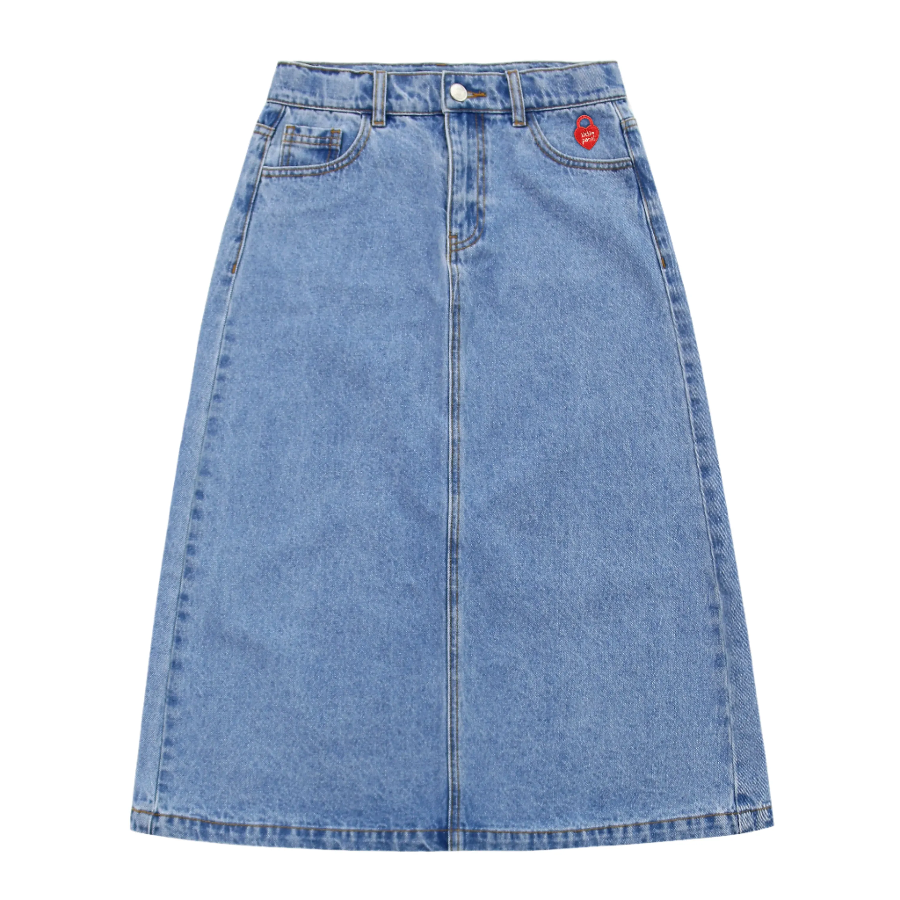 Denim Long Skirt