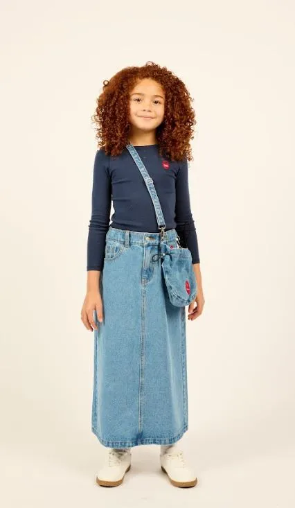 Denim Long Skirt