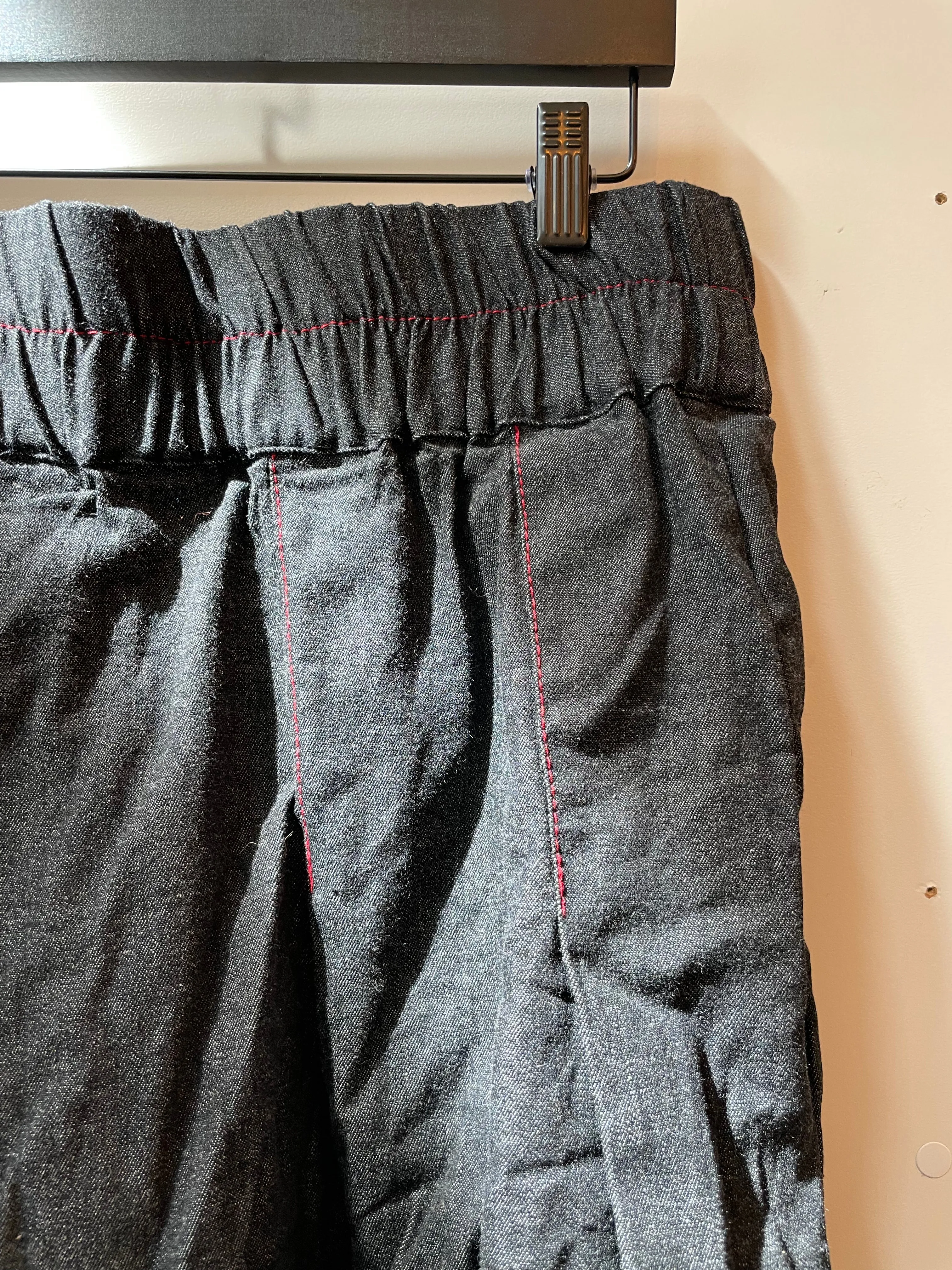 Denim pleat skirt