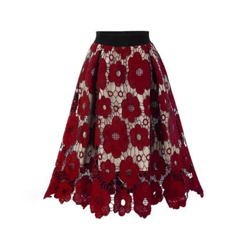 Elegant Summer Boho Lace Skirts