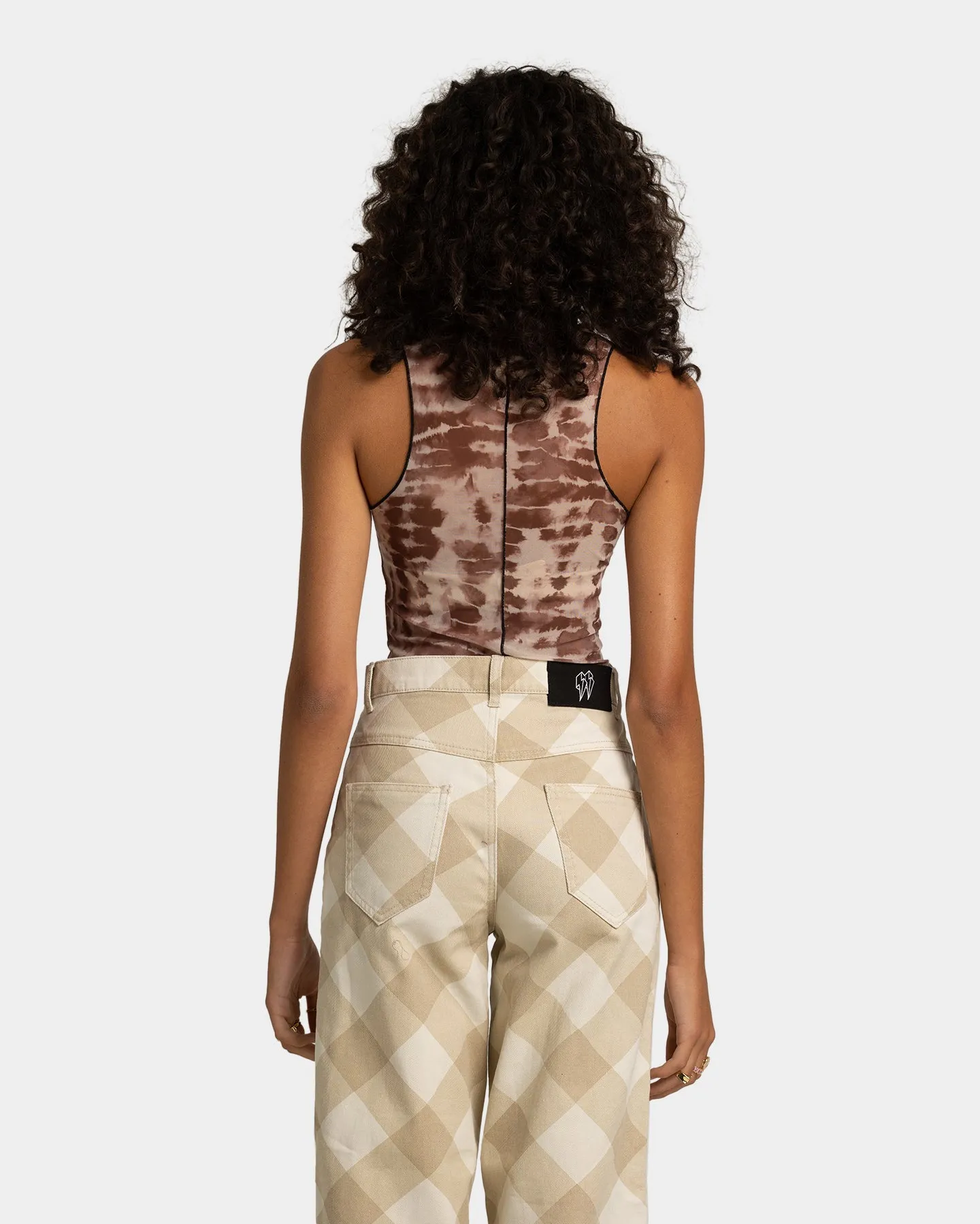 EN ES Women's Arora Tank Brown Tie Dye