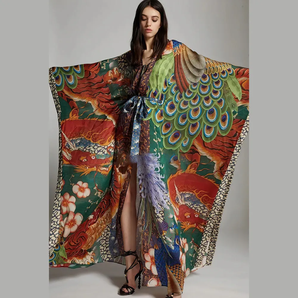 FashionSierra - Women Batwing Sleeve Maxi Dresses