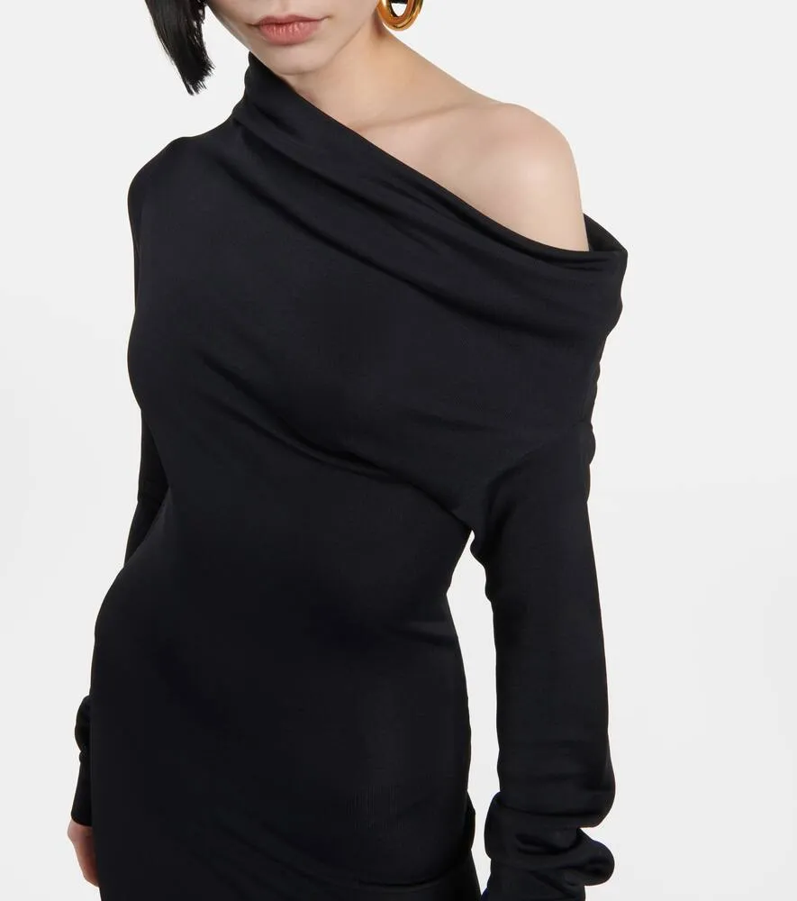 Ferragamo One-shoulder jersey gown