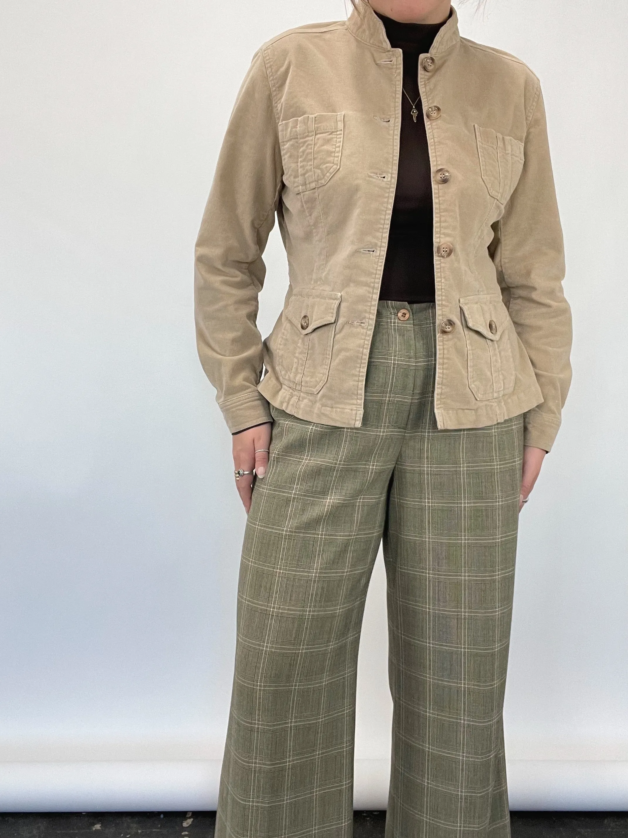 Fitted Corduroy Utility Jacket (M)