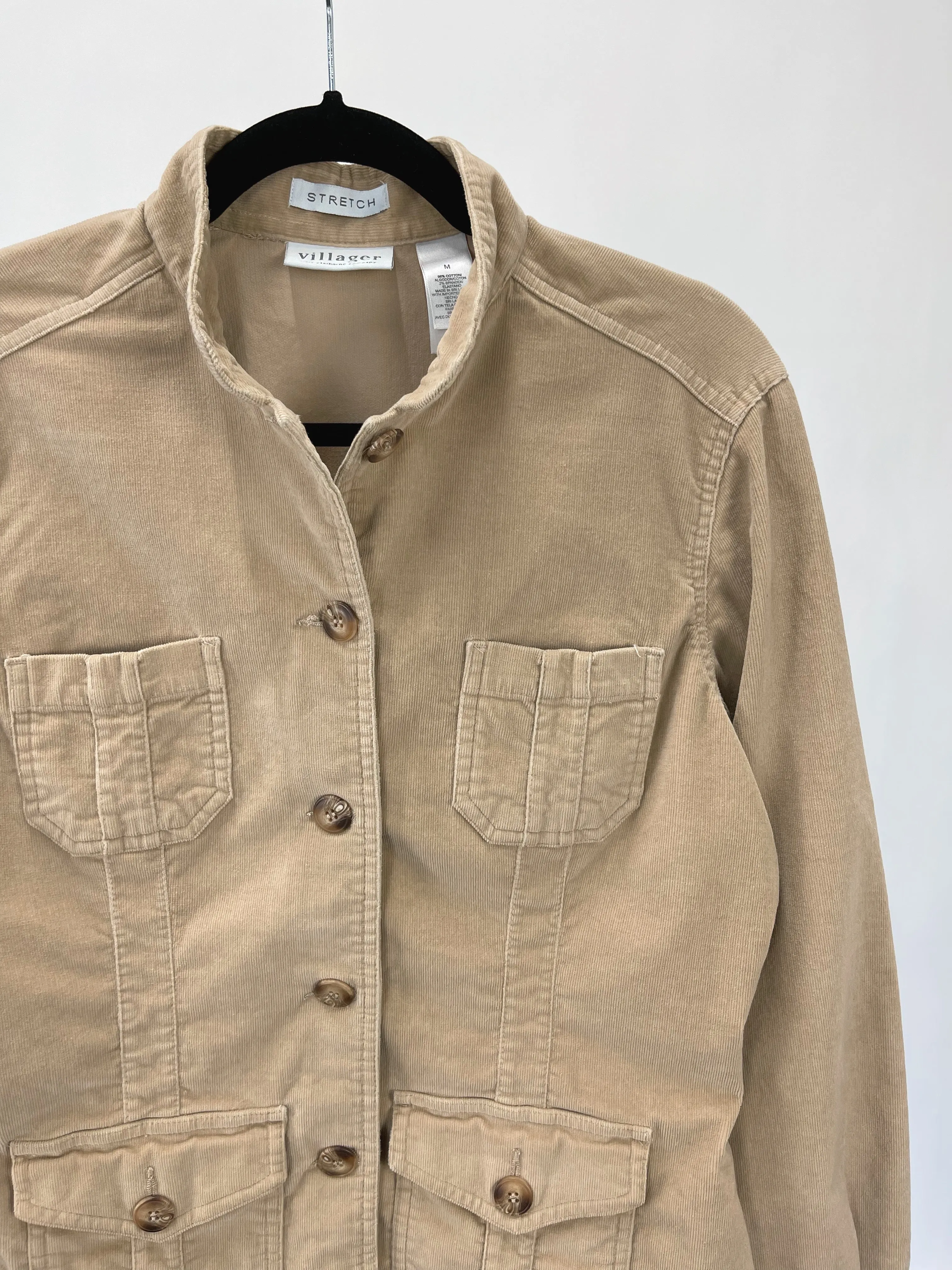 Fitted Corduroy Utility Jacket (M)