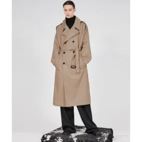 FLARE UP (フレアアップ)     Oversized Raglan Trench Coat - Beige (FL-020)