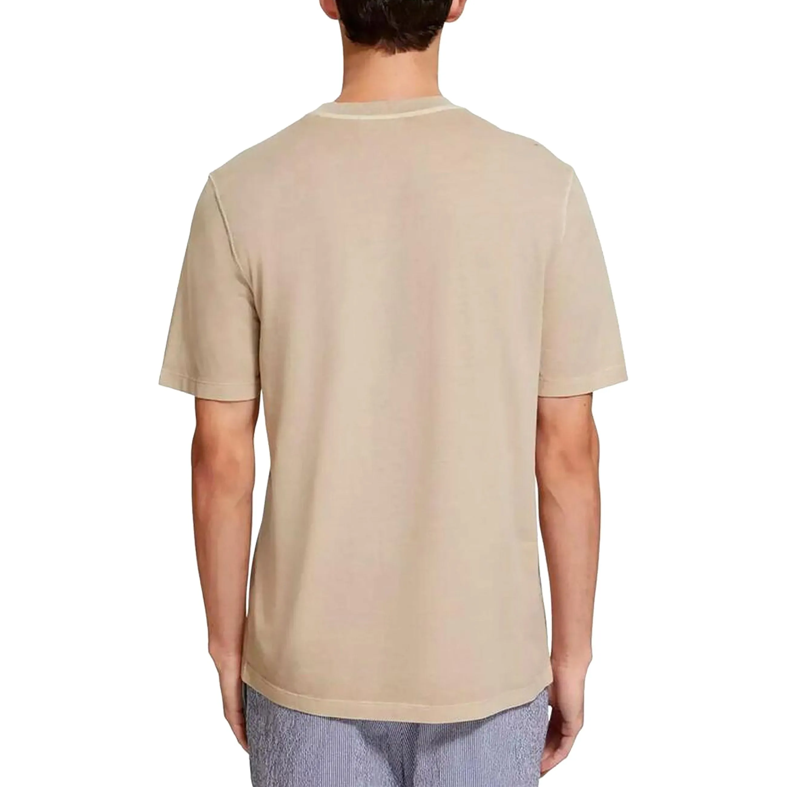 Garment Dyed Logo Crew Neck Tee