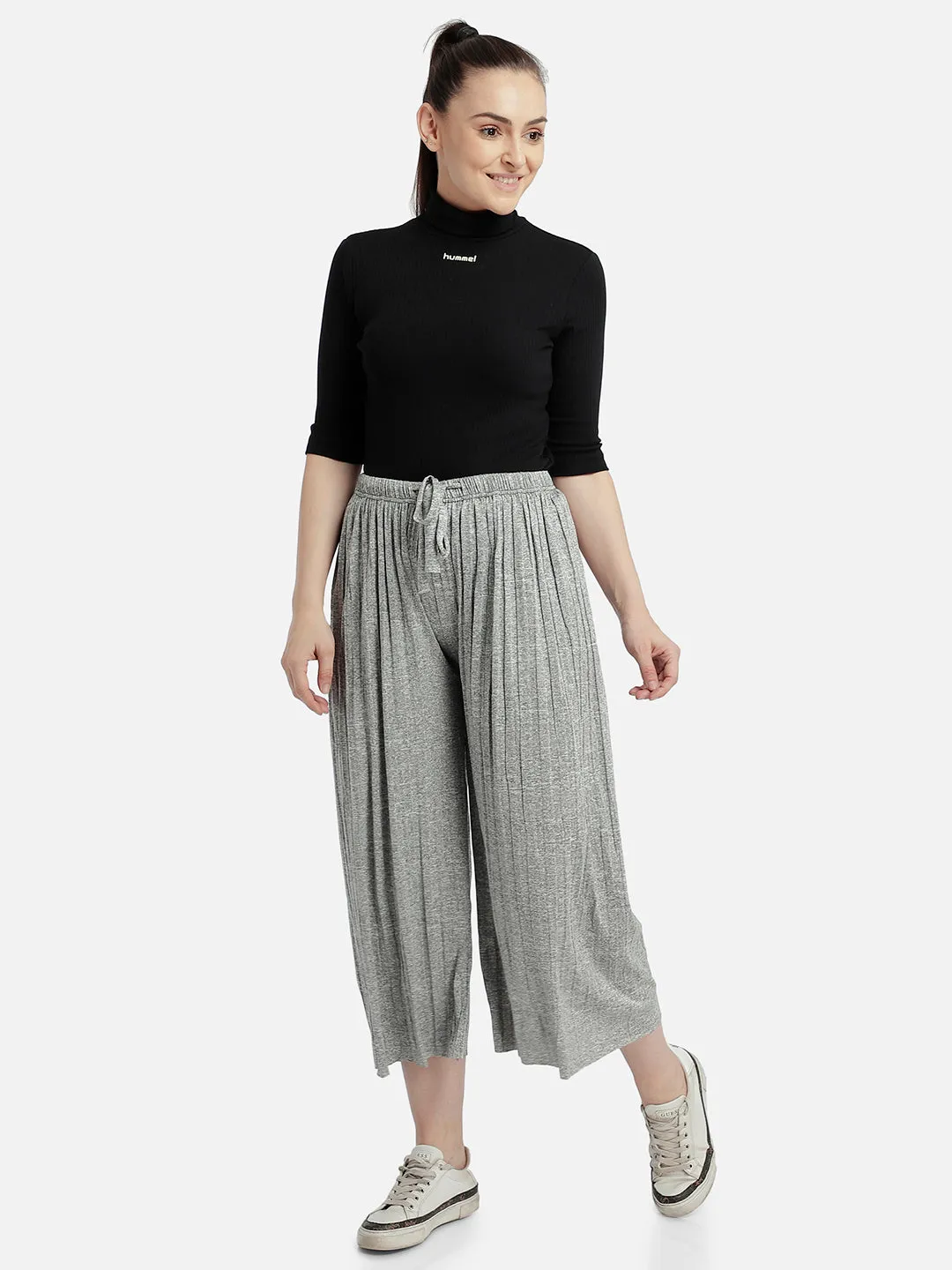 Grey palazzo pant
