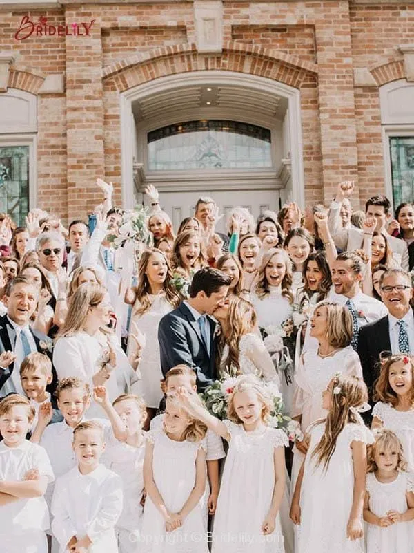 Hot Sale Boho Wedding Dresses with Long Sleeve