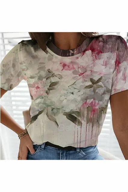 Hot Summer Blouses Oil Painting T