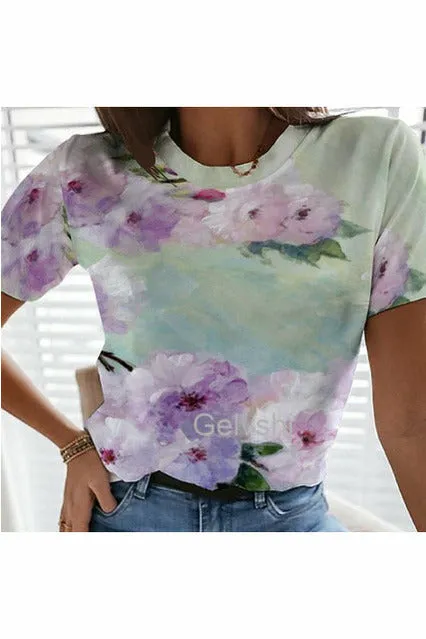 Hot Summer Blouses Oil Painting T