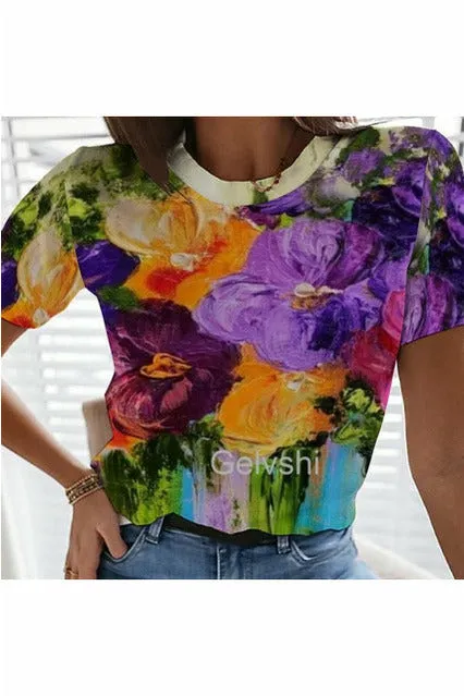 Hot Summer Blouses Oil Painting T