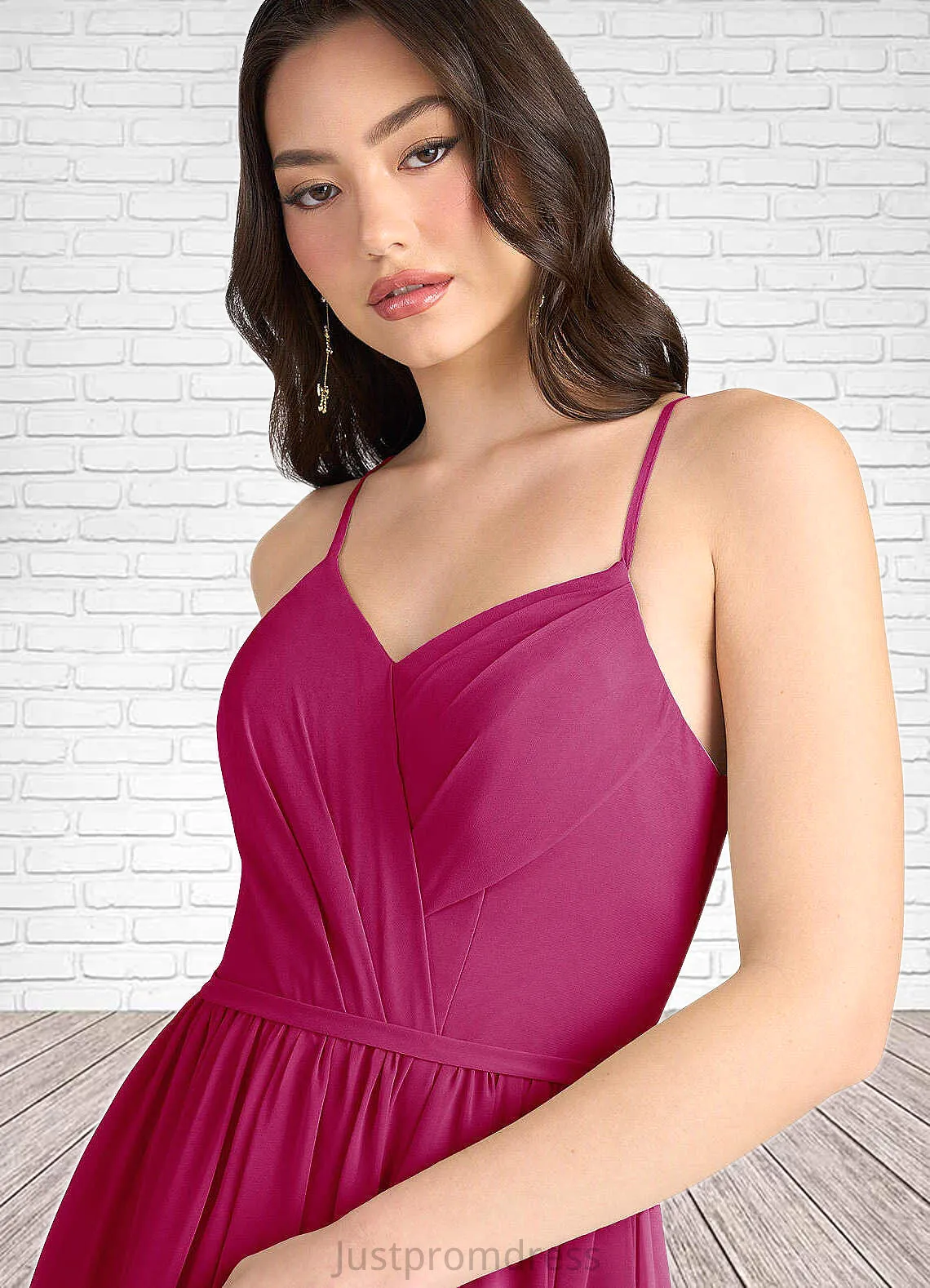 Jaylee Tory Hot Pink Pleated Maxi Dress Atelier Dresses | Azazie HHP0022891