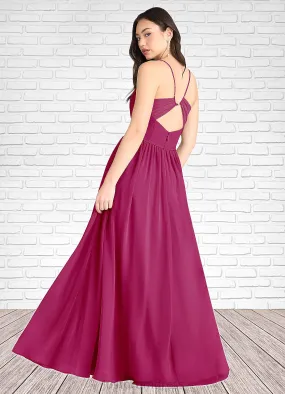 Jaylee Tory Hot Pink Pleated Maxi Dress Atelier Dresses | Azazie HHP0022891