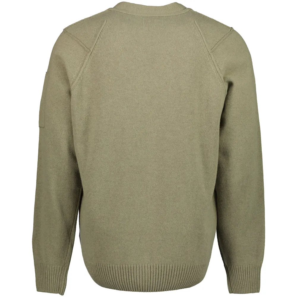 Lambswool Lens Cardigan