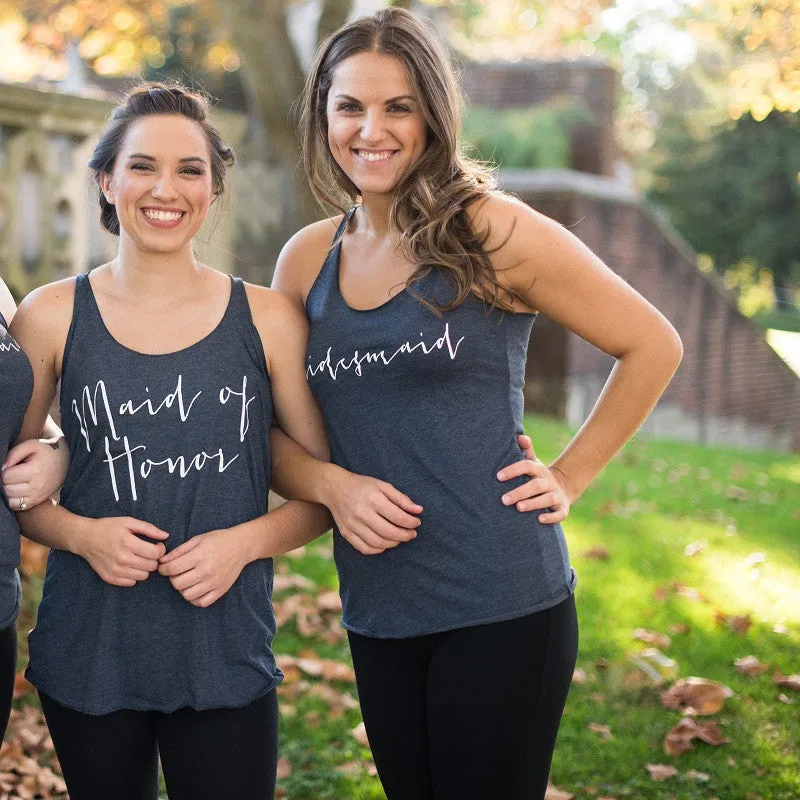 Loose Fit Bridesmaid Tank Tops