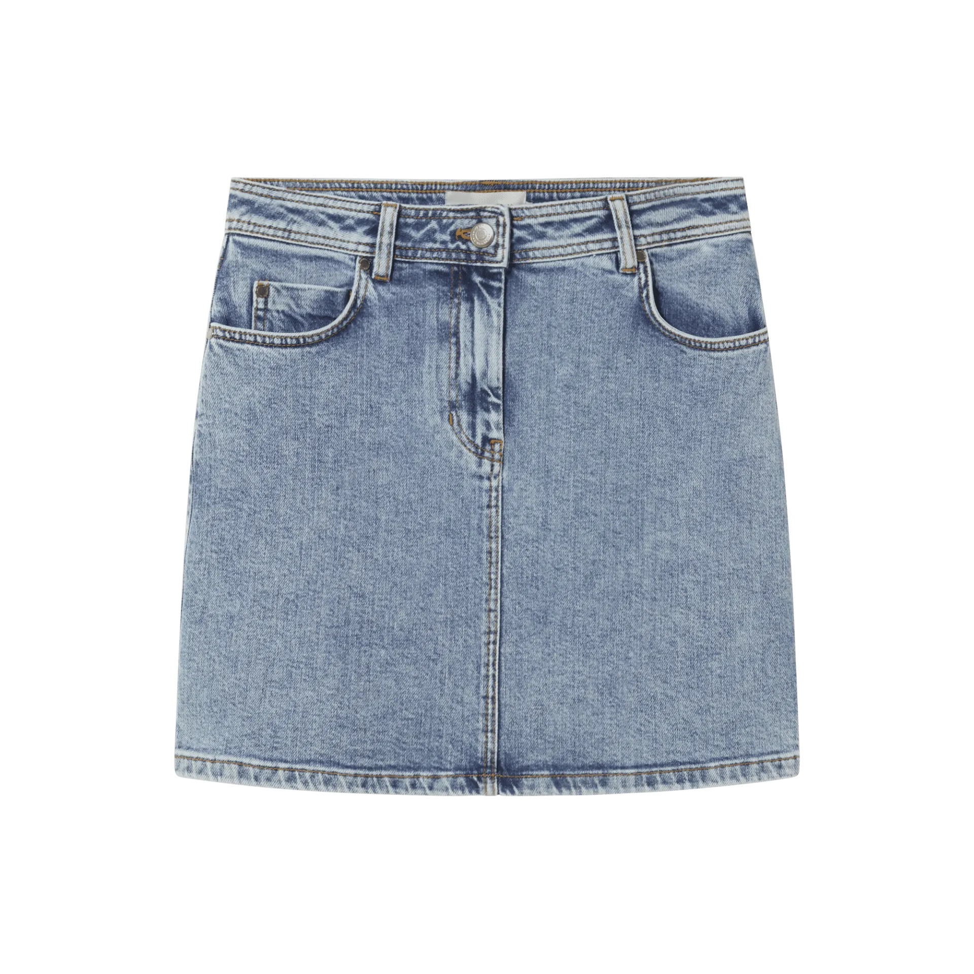 Marsha Denim Skirt - Light Clean Denim
