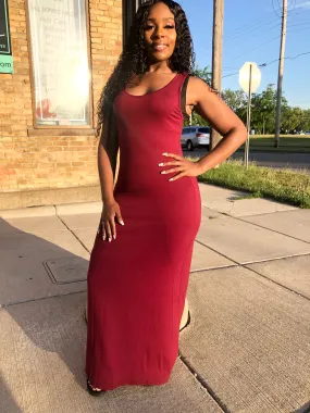 Maxi Dress (Burgundy)