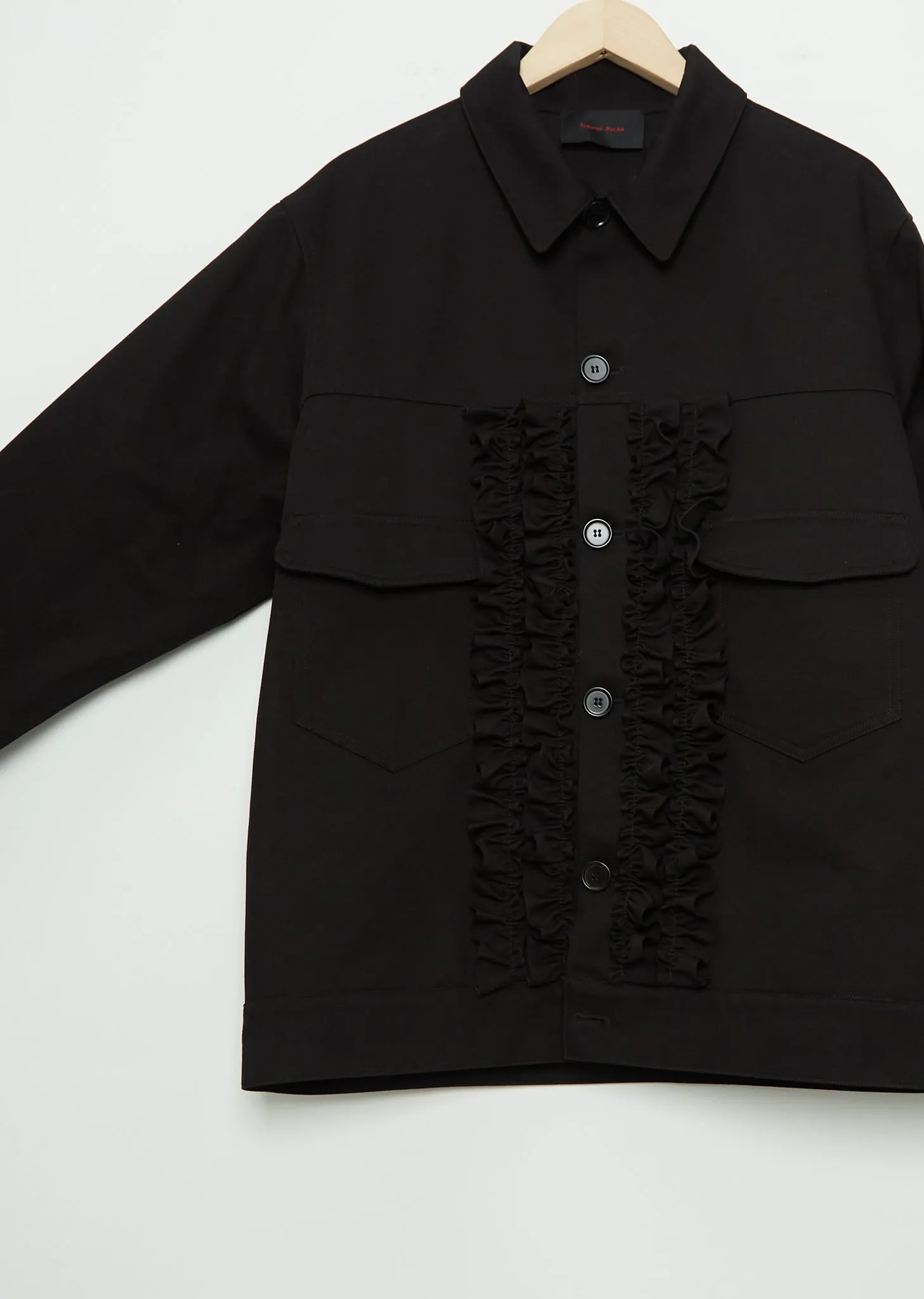 Men's Utility Jacket With Ruffles